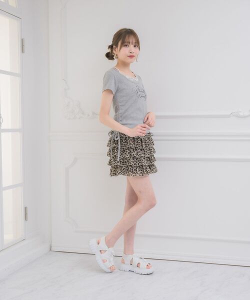 ems excite（エムズエキサイト）の「ティアードフリルSPT（その他パンツ・レディース・レオパード/ブラック/オフホワイト・FREE）」の22枚目の写真