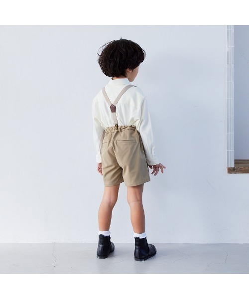Fluffy BROTHERS（フラッフィーブラザーズ）の「BOYSセットアップシャツ（シャツ/ブラウス・キッズ・ブラウン/オフホワイト・100/110/120/130/140）」の11枚目の写真