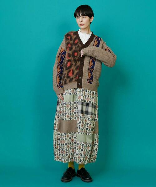 FRAPBOIS（フラボア）の「レオパーカーデ（カーディガン/ボレロ・レディース・グレー/ブラウン・2/1）」の19枚目の写真