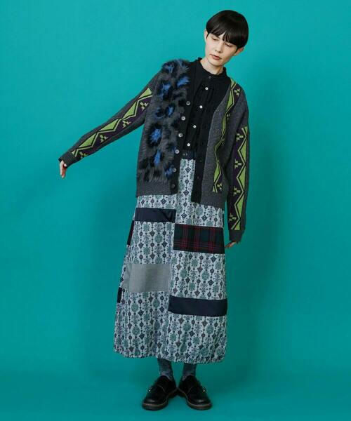 FRAPBOIS（フラボア）の「レオパーカーデ（カーディガン/ボレロ・レディース・グレー/ブラウン・2/1）」の16枚目の写真