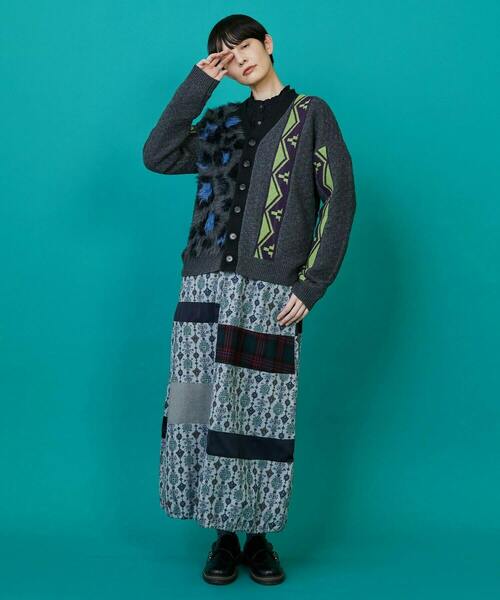 FRAPBOIS（フラボア）の「レオパーカーデ（カーディガン/ボレロ・レディース・グレー/ブラウン・2/1）」の7枚目の写真