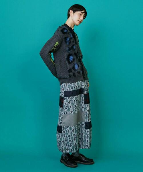 FRAPBOIS（フラボア）の「レオパーカーデ（カーディガン/ボレロ・レディース・グレー/ブラウン・2/1）」の8枚目の写真