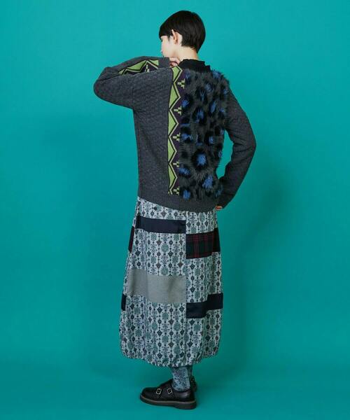 FRAPBOIS（フラボア）の「レオパーカーデ（カーディガン/ボレロ・レディース・グレー/ブラウン・2/1）」の10枚目の写真