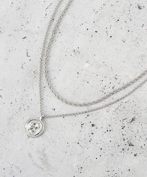 THE SHOP TK （ザ ショップ ティーケー ）の「コインチェーン2WAYショートネックレス（ネックレス・レディース・ゴールド/シルバー・00）」の11枚目の写真