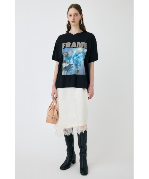 MOUSSY（マウジー）の「LACE TRIM SLIP スカート（スカート・レディース・オフホワイト/ブラック・FREE）」の5枚目の写真