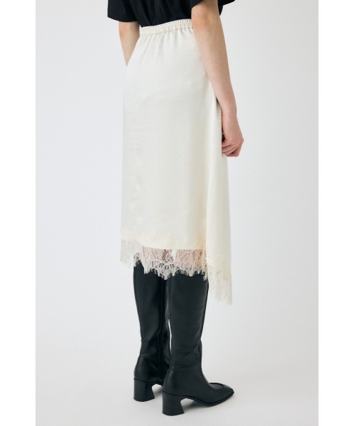 MOUSSY（マウジー）の「LACE TRIM SLIP スカート（スカート・レディース・オフホワイト/ブラック・FREE）」の10枚目の写真