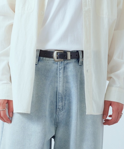 Wrangler（ラングラー）の「【Wrangler】WEATERN BELT 105cm（ベルト・メンズ・ブラック/キャメル・FREE）」の5枚目の写真