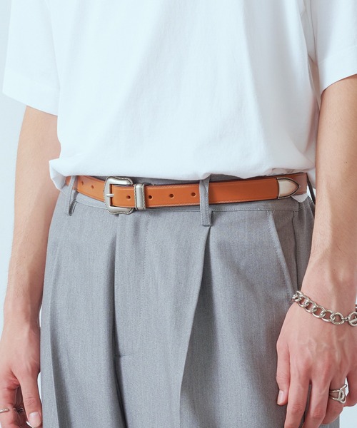 Wrangler（ラングラー）の「【Wrangler】WEATERN BELT 105cm（ベルト・メンズ・ブラック/キャメル・FREE）」の10枚目の写真