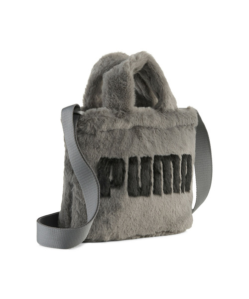 PUMA(プーマ)の「PUMA プーマ ウィメンズ UP FAUX ファー ミニ ショッパーバッグ 1.5L(ショルダーバッグ・レディース・グレー系その他/ブルー系その他/ブラック・フリー)」の7枚目の写真