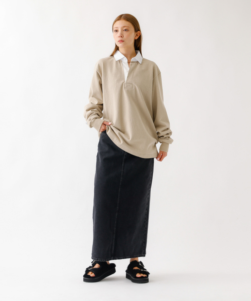 Barbarian(バーバリアン)の「【BARBARRIAN / バーバリアン】12oz HEAVY WEIGHT/ポロシャツ/ラガーシャツ/ユニセックス【WEB限定】(ポロシャツ・メンズ・ベージュ・S/M/L/XL)」の6枚目の写真