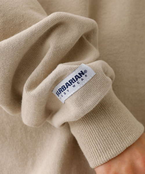 Barbarian(バーバリアン)の「【BARBARRIAN / バーバリアン】12oz HEAVY WEIGHT/ポロシャツ/ラガーシャツ/ユニセックス【WEB限定】(ポロシャツ・メンズ・ベージュ・S/M/L/XL)」の9枚目の写真