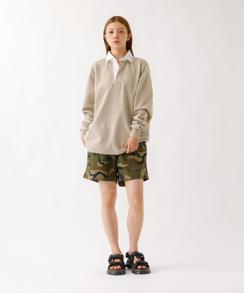 Barbarian(バーバリアン)の「【BARBARRIAN / バーバリアン】12oz HEAVY WEIGHT/ポロシャツ/ラガーシャツ/ユニセックス【WEB限定】(ポロシャツ・メンズ・ベージュ・S/M/L/XL)」の8枚目の写真