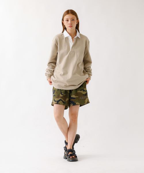 Barbarian(バーバリアン)の「【BARBARRIAN / バーバリアン】12oz HEAVY WEIGHT/ポロシャツ/ラガーシャツ/ユニセックス【WEB限定】(ポロシャツ・メンズ・ベージュ・S/M/L/XL)」の7枚目の写真