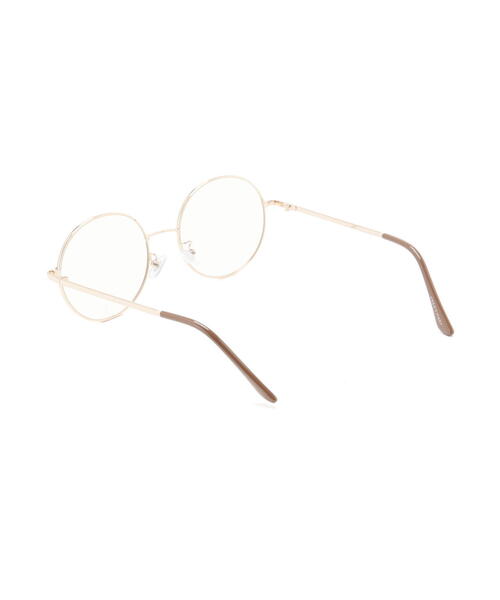 FREE'S MART（フリーズマート）の「ラウンドサングラス（サングラス・レディース・ホワイト/ブラウン・ﾌﾘ-）」の3枚目の写真