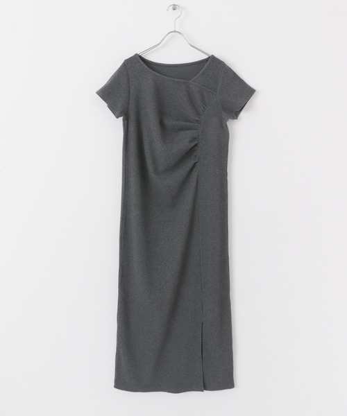SENSE OF PLACE by URBAN RESEARCH（センスオブプレイスバイアーバンリサーチ）の「アシメネックリブワンピース（ワンピース・レディース・ベージュ/チャコールグレー/キャメル・S/ONE）」の11枚目の写真