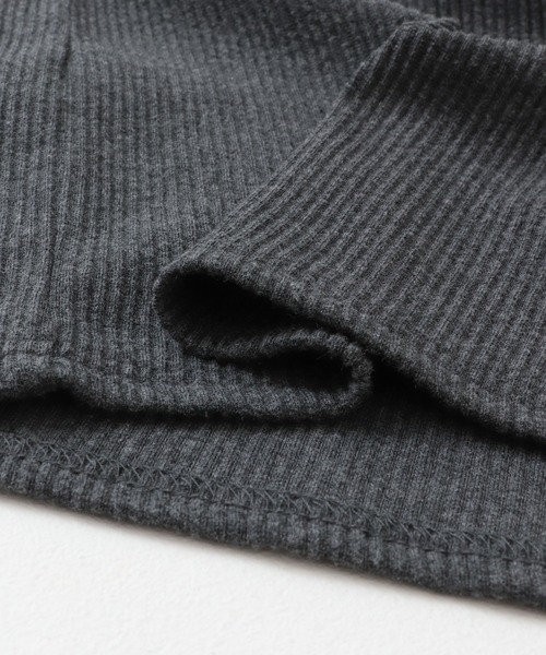 SENSE OF PLACE by URBAN RESEARCH（センスオブプレイスバイアーバンリサーチ）の「アシメネックリブワンピース（ワンピース・レディース・ベージュ/チャコールグレー/キャメル・S/ONE）」の4枚目の写真