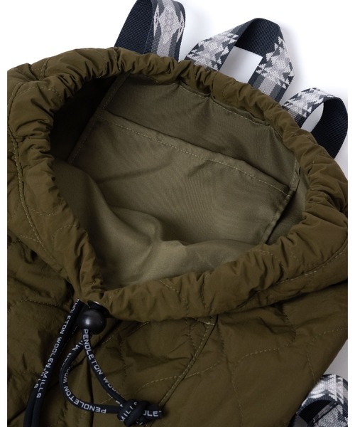 PENDLETON(ペンドルトン)の「キルティング・ナップサック(バックパック/リュック・メンズ・グリーン系その他/ブラック系その他・ONE SIZE)」の19枚目の写真