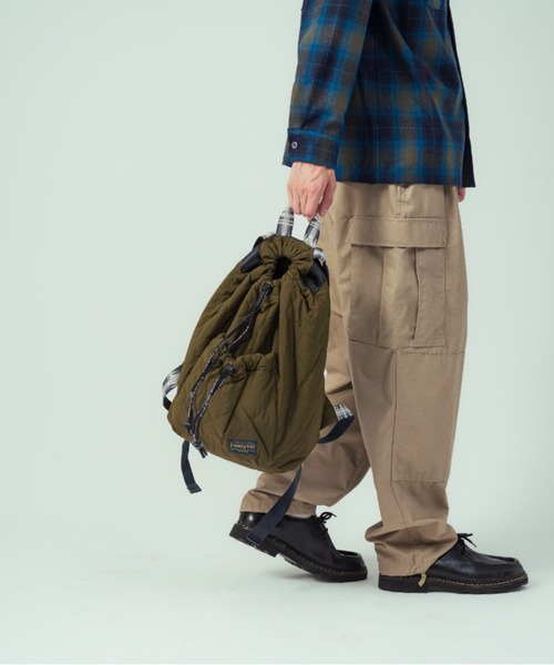PENDLETON(ペンドルトン)の「キルティング・ナップサック(バックパック/リュック・メンズ・グリーン系その他/ブラック系その他・ONE SIZE)」の12枚目の写真