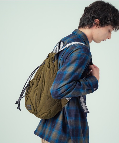 PENDLETON(ペンドルトン)の「キルティング・ナップサック(バックパック/リュック・メンズ・グリーン系その他/ブラック系その他・ONE SIZE)」の15枚目の写真