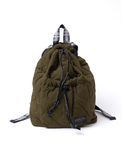 PENDLETON(ペンドルトン)の「キルティング・ナップサック(バックパック/リュック・メンズ・グリーン系その他/ブラック系その他・ONE SIZE)」の17枚目の写真