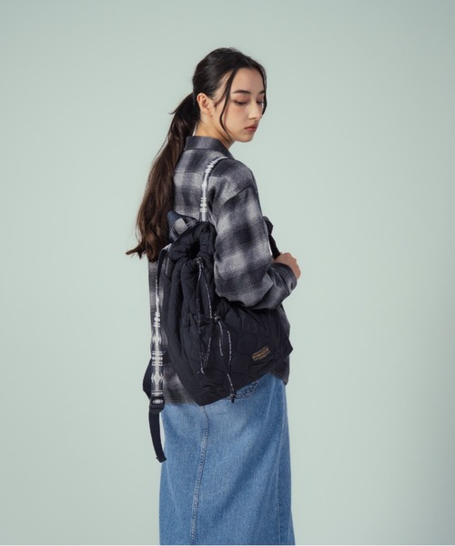 PENDLETON(ペンドルトン)の「キルティング・ナップサック(バックパック/リュック・メンズ・グリーン系その他/ブラック系その他・ONE SIZE)」の4枚目の写真