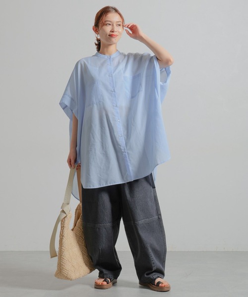 studio CLIP（スタディオクリップ）の「バレルデニムパンツ[プチ・プラスサイズあり]《CLIP denim》（デニムパンツ・レディース・ブルー/ブラウン/ブラック・LARGE/ﾌﾘｰ(L)/PF/MEDIUM）」の11枚目の写真