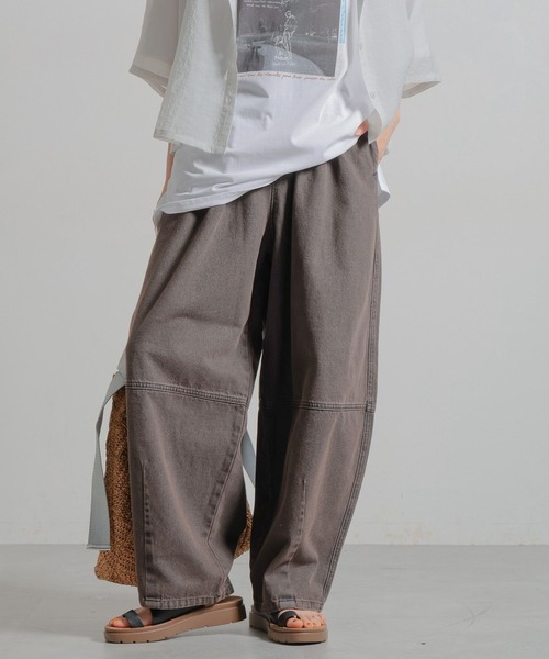 studio CLIP（スタディオクリップ）の「バレルデニムパンツ[プチ・プラスサイズあり]《CLIP denim》（デニムパンツ・レディース・ブルー/ブラウン/ブラック・LARGE/ﾌﾘｰ(L)/PF/MEDIUM）」の17枚目の写真