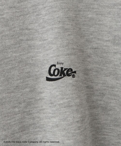 Coca Cola（コカコーラ）の「【Coca-Cola】【汗染み加工・セットアップ対応】ラメ入りミニ裏毛フレンチスリーブTシャツ（Tシャツ/カットソー・レディース・ライトグレー/チャコールグレー/グレー系その他・L/M）」の15枚目の写真