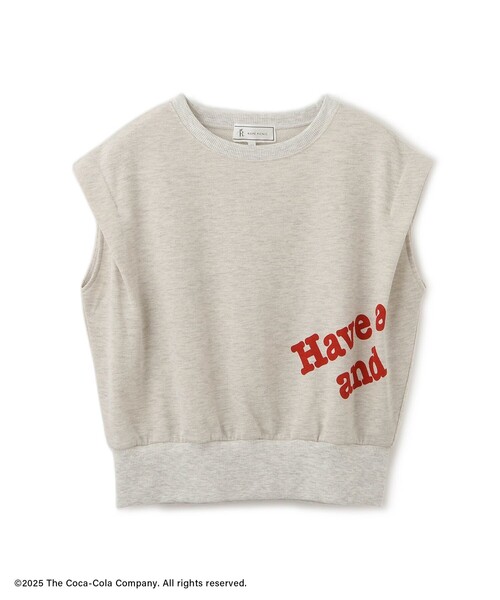 Coca Cola（コカコーラ）の「【Coca-Cola】【汗染み加工・セットアップ対応】ラメ入りミニ裏毛フレンチスリーブTシャツ（Tシャツ/カットソー・レディース・ライトグレー/チャコールグレー/グレー系その他・L/M）」の18枚目の写真