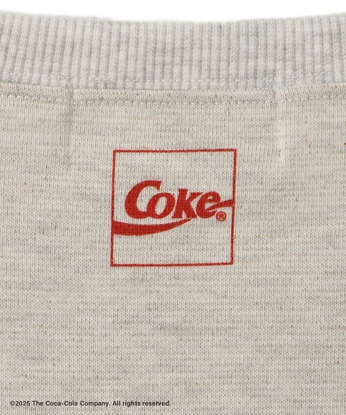 Coca Cola（コカコーラ）の「【Coca-Cola】【汗染み加工・セットアップ対応】ラメ入りミニ裏毛フレンチスリーブTシャツ（Tシャツ/カットソー・レディース・ライトグレー/チャコールグレー/グレー系その他・L/M）」の20枚目の写真