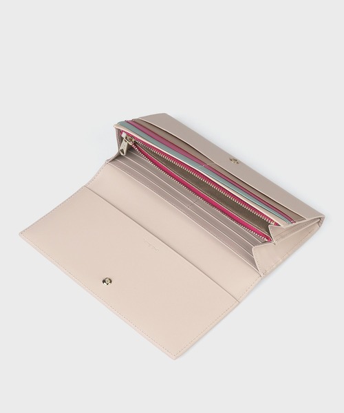 Paul Smith(ポールスミス)の「スワールカットカードレイヤー 長財布 / 555421 W081(財布・レディース・ブルーグリーン/アイボリー・FREE)」の4枚目の写真