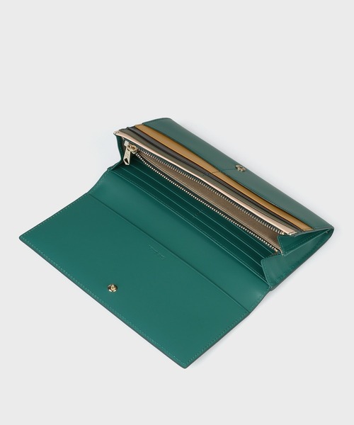 Paul Smith(ポールスミス)の「スワールカットカードレイヤー 長財布 / 555421 W081(財布・レディース・ブルーグリーン/アイボリー・FREE)」の7枚目の写真