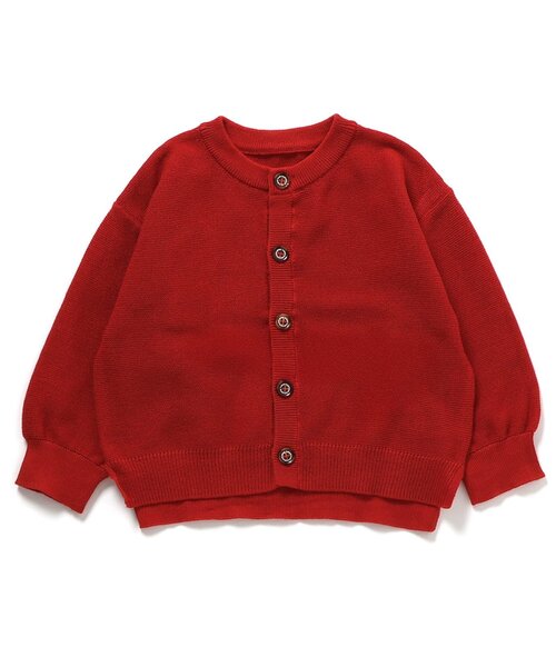 BREEZE（ブリーズ）の「【ジュニア対応】ニットカーディガン（カーディガン/ボレロ・キッズ・レッド/オフホワイト/ネイビー・90/100/110/120/80/130/140）」の9枚目の写真