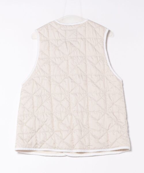 LAVENHAM(ラベンハム)の「Black Edition Washed Button Front Thornham Womens / ブラック エディション ウォッシュド ボタンフロント ソーンハム ウィメンズ(ベスト・レディース・オフホワイト/ダークブラック・10/8/6)」の6枚目の写真