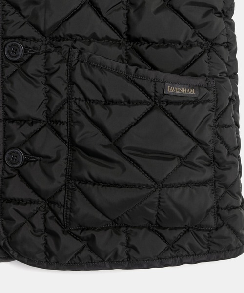 LAVENHAM(ラベンハム)の「Black Edition Washed Button Front Thornham Womens / ブラック エディション ウォッシュド ボタンフロント ソーンハム ウィメンズ(ベスト・レディース・オフホワイト/ダークブラック・10/8/6)」の21枚目の写真