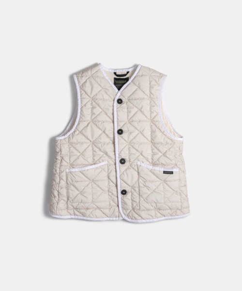 LAVENHAM(ラベンハム)の「Black Edition Washed Button Front Thornham Womens / ブラック エディション ウォッシュド ボタンフロント ソーンハム ウィメンズ(ベスト・レディース・オフホワイト/ダークブラック・10/8/6)」の13枚目の写真