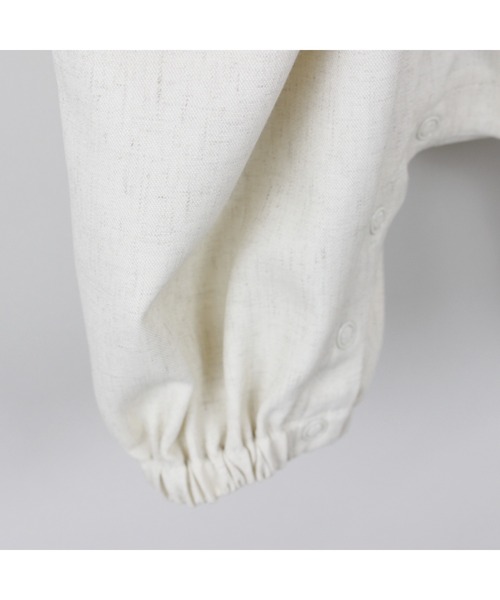 maarook(マルーク)の「杢ツイルリボンbabyロンパース(ロンパース・キッズ・グレー/オートミール・80cm/70cm)」の15枚目の写真