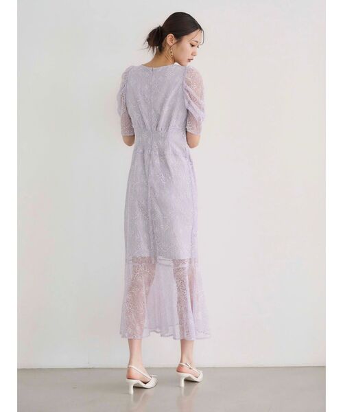 MERCURYDUO(マーキュリーデュオ)の「レースナローマーメイドドレスワンピース(ドレス・レディース・ブラック/ラベンダー・SMALL/MEDIUM)」の11枚目の写真