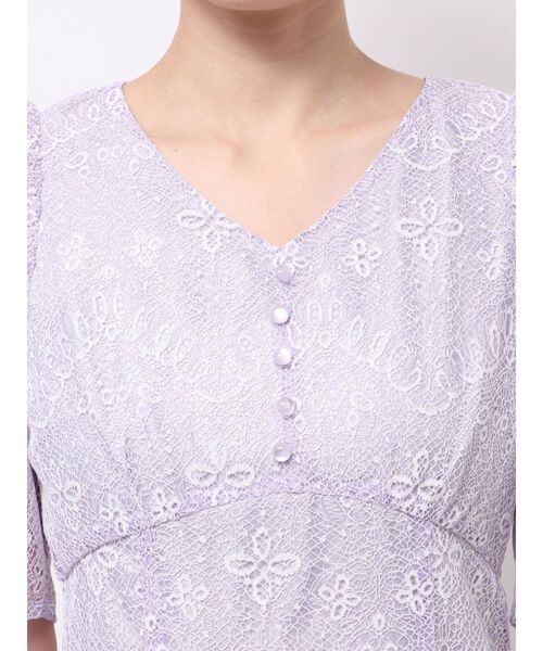 MERCURYDUO(マーキュリーデュオ)の「レースナローマーメイドドレスワンピース(ドレス・レディース・ブラック/ラベンダー・SMALL/MEDIUM)」の18枚目の写真