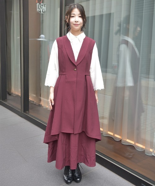 フィッシュテールロングジレ（ベスト）｜axes femme（アクシーズファム