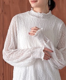 n'OrLABEL | 『ハイネックレースカットソー』(Tシャツ/カットソー)