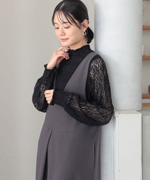 n'OrLABEL | 『ハイネックレースカットソー』(Tシャツ/カットソー)