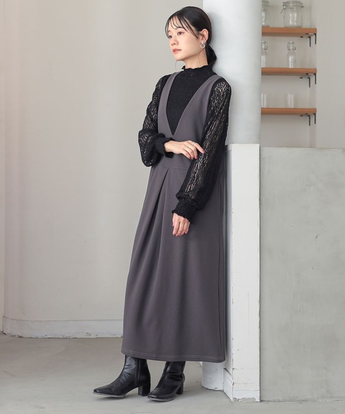 n'OrLABEL（ノアールレーベル）の「『ハイネックレースカットソー』（Tシャツ/カットソー・レディース・ホワイト/ブラック・2/1）」の18枚目の写真