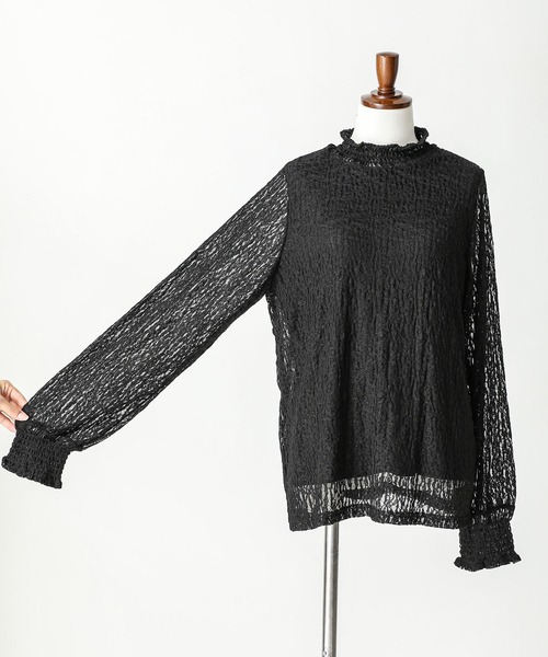 n'OrLABEL（ノアールレーベル）の「『ハイネックレースカットソー』（Tシャツ/カットソー・レディース・ホワイト/ブラック・2/1）」の13枚目の写真