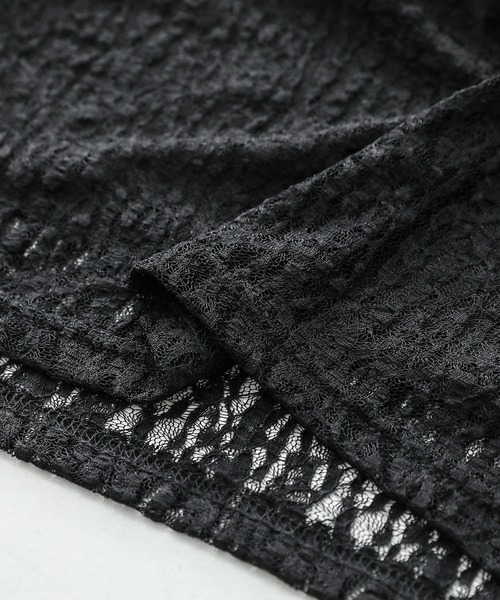 n'OrLABEL（ノアールレーベル）の「『ハイネックレースカットソー』（Tシャツ/カットソー・レディース・ホワイト/ブラック・2/1）」の8枚目の写真