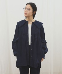 フィグロンドン Molly blouse ブルー fig London（フィグロンドン）の「Molly blouse（シャツ