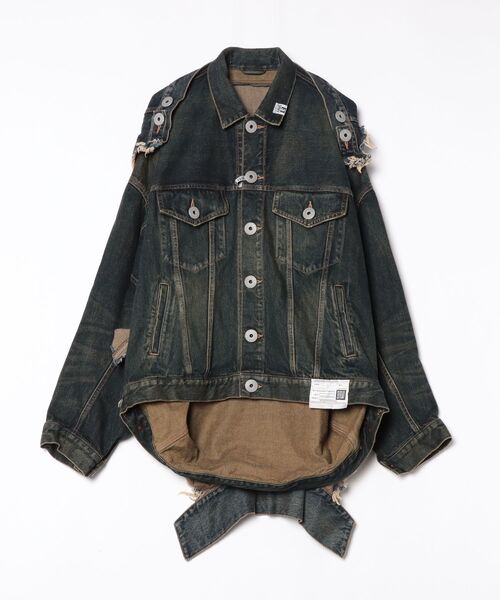 MIHARAYASUHIRO（ミハラヤスヒロ）の「【MIHARAYASUHIRO/ミハラヤスヒロ】DECONSTRUCTED DENIM BLOUSON（デニムジャケット・メンズ・インディゴブルー・48/46）」の5枚目の写真