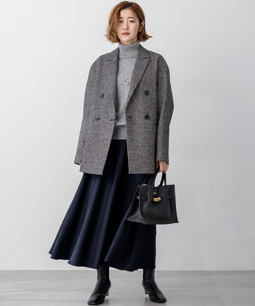 23区（ニジュウサンク）の「【見上愛さん着用/VERY12月号掲載】ループミックスツイード ダブル ジャコット（その他アウター・レディース・ブラック系3・38）」の14枚目の写真