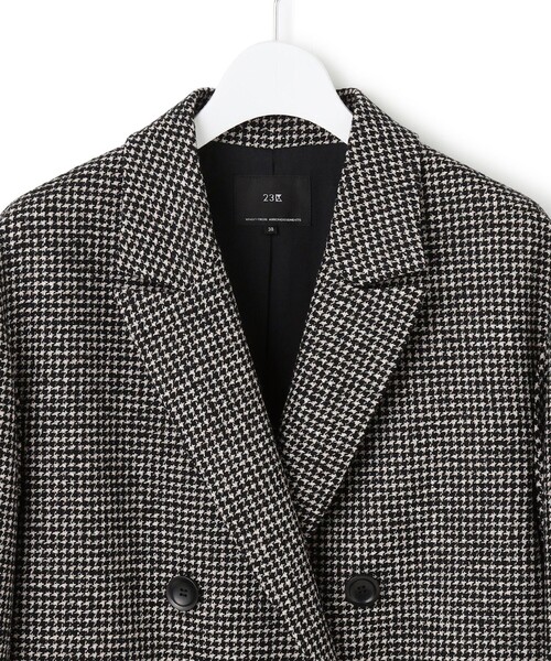 23区（ニジュウサンク）の「【見上愛さん着用/VERY12月号掲載】ループミックスツイード ダブル ジャコット（その他アウター・レディース・ブラック系3・38）」の8枚目の写真