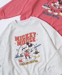 Disney（ディズニー）の「2025AW Disney/ディズニー ミッキーマウス ベイマックス オーバーサイズ 裏毛 フロントプリント クルーネックスウェットトレーナー（スウェット・レディース）」